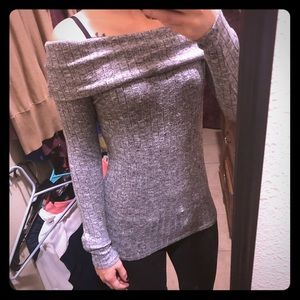 89th + Madison off the shoulder sweatshirt